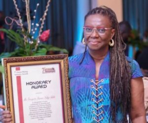 Georgette with Award