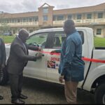 Rabotech presented the university with a Nissan pickup truck to support its operations.